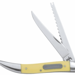 Case Fishing Knife 2 Blade 4 1/4"- Yellow/Stainless Steel