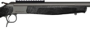 CVA SCOUT TD 45-70 25" W/RAIL - & BRAKE TUNGSTEN/BLACK WEB