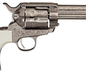 CIMARRON MELDRUM 357MAG PW FS - 4.75" ENGRAVED NICKEL/IVORY