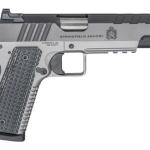 Springfield 1911 Emissary 45ACP 5" Match 8RD Salt Bluing/Stainless/Black VZ Thin-Line G10 Grips PX9220L