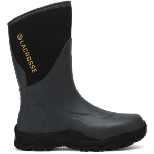 LaCrosse Alpha Agility Field Boot 12" Black/Gray Size 10