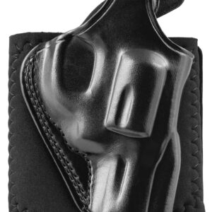 Galco AG160B Ankle Glove  Size Fits Ankles up to 13" Black Leather Hook & Loop Fits S&W J Frame Fits Charter Arms Undercover Right Hand