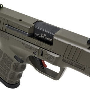 SAR USA SAR9SCOD SAR9 SC  Sub-Compact Frame 9mm Luger 12+1 3.30" Black Steel Barrel, OD Green Cerakote Steel Optic Ready/Ported/Serrated Slide, OD Green Polymer Frame, Interchangeable Backstrap Grip