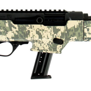 Ruger 19107 PC Carbine  9mm Luger 17+1 16.12" Threaded/Fluted Barrel, Type III Hard Coat Anodized Aluminum Alloy Receiver, Green Digital Camo Stock, Optics Ready