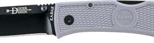 KA-BAR DOZIER HUNTER KNIFE 7.25 OAL 3 IN FOLDER DROP POINT BLADE GRAY G10 GRIPS P/CLIP