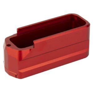 SHIELD ARMS MAG EXTENSION +5 RED FITS MAGPUL PMAG GEN3 MAGS