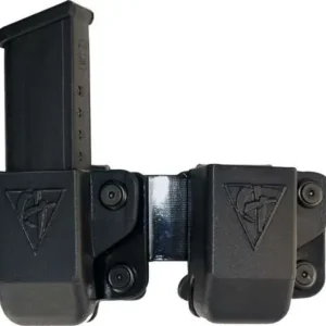 COMP-TAC TWIN BELT CLIP MAG OWB KYDEX #4 GLOCK 9/40 DS 45GAP LSC BLACK
