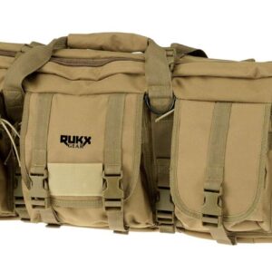 RUKX GEAR 42" TACTICAL DOUBLE GUN CASE TAN (6/CASE)