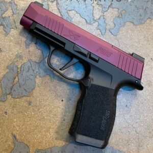 SIG SAUER P365-380 HGA 380 AUTO 3.1IN BBL SF  XR3 POLY BLK 2 10RD MAGS CERAKOTE WILD CHERRY SLIDE