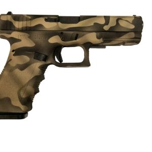 GLOCK 22 G22 HGA 40 S&W 4.49 IN BBL FS 5LB 2 15RD MAGS CERAKOTE SANDSTORM CAMO SLIDE AND FRAME