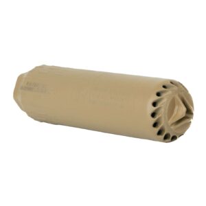 HUXWRX FLOW 556 TI SUPPRESSOR FDE 3D PRINTED GRADE 5  TITANIUM