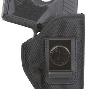 1791 Gunleather PNIWB1BLKR Premium Nylon IWB Size 01 Black Ballistic Nylon Belt Clip Right Hand