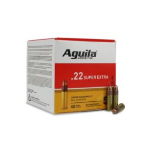 Aguila Super Extra 22LR 40GR Copper-Plated Solid Point 8x 250RD 2000RD 1B221100-CASE