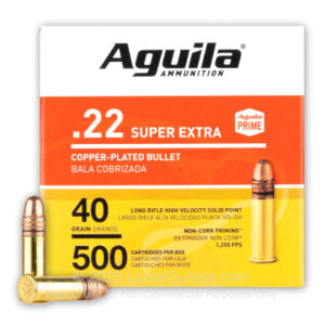 AGUILA 22LR HV 40GR 500RD x 4 Boxes 2000RD 1B221115-CASE