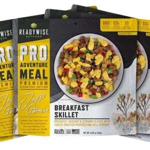 ReadyWise RW05192 Outdoor Food Kit Breakfast Skillet 2 Servings Per Pouch, 6 Per Case