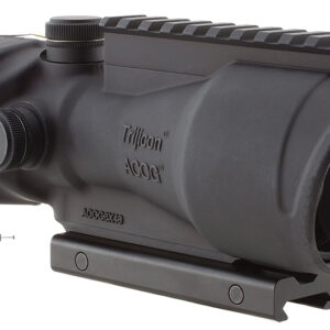 Trijicon 100006 ACOG  Black Hardcoat Anodized 6x 48mm Illuminated Red Chevron 50 BMG Reticle