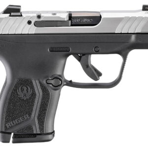 Ruger 13754 LCP Max 380 ACP 10+1 2.80" Black Oxide Alloy Steel Barrel, Matte Stainless Steel Serrated Slide, Black Polymer Frame, Textured Grip