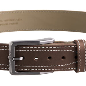 Magpul MAG127621034 Tejas EL Pistolero Chocolate Brown Bull Hide 34" 1.50" Wide Buckle Closure