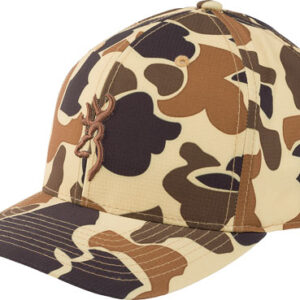 BROWNING CAP CUPPED UP 110 SNP - BACK VINTAGE TAN BUCKMARK OSFM