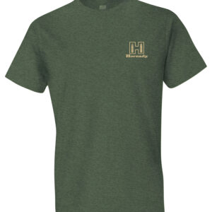 Hornady Gear 31435 Hornady T-Shirt Logo Stamp Military Green Short Sleeve 2XL