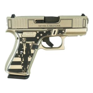 Glock 43x Custom "Trump Fight" Handgun 9mm Luger 10rd Magazines (2) 3.41" Barrel FS with Front Rails USA