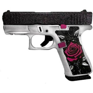 GLOCK 43X 9MM 3.41''BBL (2)10RD W/RAIL GLITTER TANGO ROSE