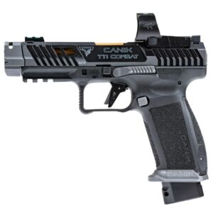 Century Arms Canik TTI COMBAT w/MeCanik MO3 Optic 9MM 4.6" Compensated 18RD/21RD 2-Mags Smoke Gray HG7854SV-N