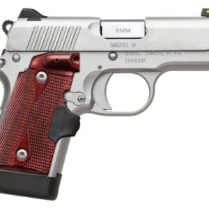 Kimber Micro 9 w/Laser Grips 9MM 3.1" 7RD Stainless/Rosewood Laser Grips 3700482