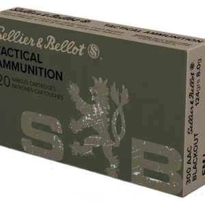 Sellier & Bellot SB300BLKA Rifle  300Blackout 124gr Full Metal Jacket 20 Per Box/50 Case