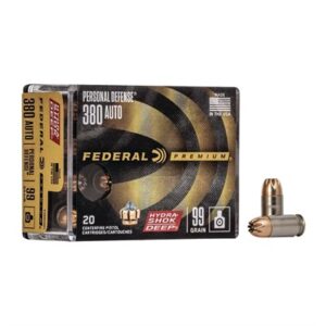PERSONAL DEFENSE HYDRA-SHOK DEEP 380 ACP 99GR JHP 20/BOX