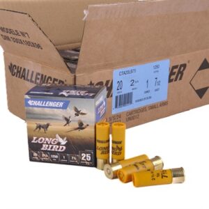 LONG BIRD 20 GAUGE 2-3/4'' 1OZ 1250 FPS #7.5 250 CASE