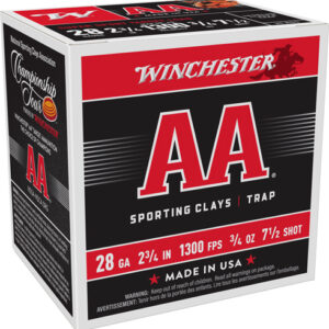 WINCHESTER AA 28GA 2.75" 3/4OZ - #7.5 1300FPS 250RD CASE LOT