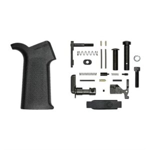 LOWER PARTS KIT W/MOE SL GRIP, NO FCG FOR AR-15 BLACK