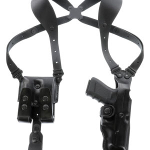 Galco VHS4212B VHS 4.0 Shoulder System Size Fits Chest Up To 56" Black Leather Harness Fits 1911 Fits 5" Barrel Ambidextrous