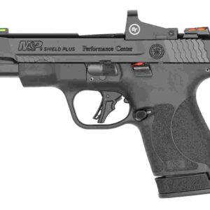 S&W PC M&P 9 Shield Plus Crimson Trace Handgun 9mm Luger 10rd Magazine 4" Barrel No Thumb Safety Black USED
