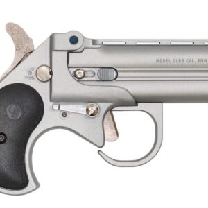 BEARMAN LONG BORE DERRINGER HGD 9MM  W-GUARDIAN PKG. SATIN  W-BLACK GRIPS