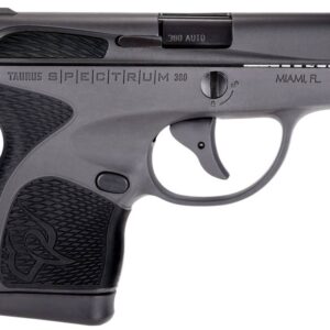 Taurus 1007031201 Spectrum  380 Automatic Colt Pistol (ACP) Double 2.80" 6+1 & 7+1 Gray Polymer Frame Black Synthetic Grip Black Carbon Steel Slide