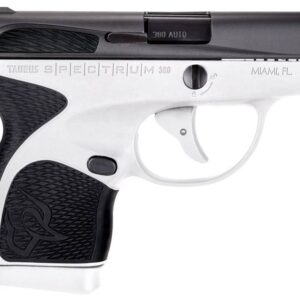Taurus Spectrum 380 Automatic Colt Pistol (ACP) Double 2.80" 6+1/7+1 White Polymer Frame Black Synthetic Grip Black Carbon Steel Slide