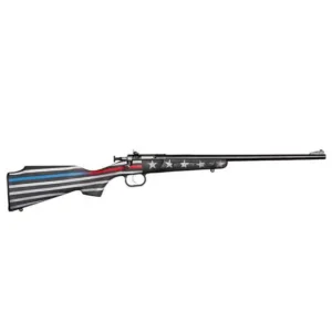 KEYSTONE CRICKETT GEN 2 RIB 22 LR 16.125 IN BBL WHITE STARS & STIPES CKOTE FIRE/POLICE TRIBUTE