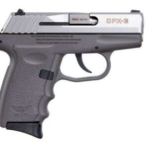 SCCY CPX-3 HGA 380 AUTO 2.96IN BBL NO SAFETY SNIPER GRAY/SS 2-10RD