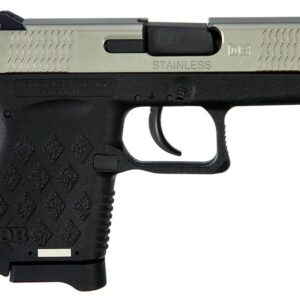 Diamondback DB9 Micro-Compact Double 9mm Luger 3" 6+1 Black Polymer Grip/Frame Grip Stainless Steel