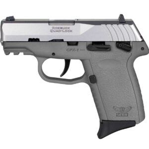 SCCY CPX-1 GEN3 HGA 9MM 3.1IN BBL AMBI SAFETY SNIPER GRAY/SS 2-10RD