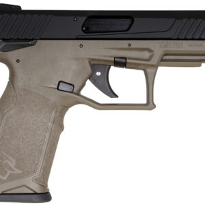 Taurus 1-TX22141O TX22  Full Size Frame 22 LR 16+1 4.10" Matte Black Threaded Barrel, Matte Black Serrated Slide, OD Green Polymer Frame w/Picatinny Rail, Textured Grip