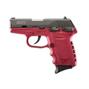 SCCY CPX-1 CBCR 9MM BLACK/CRIMSON (DOUBLE SIDED SAFETY)