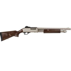 SDS TX3 SGP 12GA 18.5IN BBL GRS M1913 RAIL NICKEL WALNUT STK AND FE VENT SHROUD 5RD 3 CHOKES WRENCH