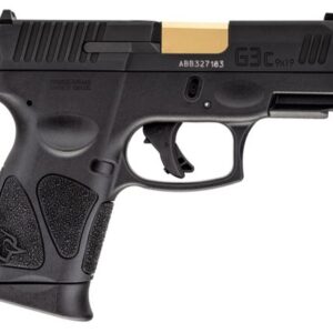 TAURUS G3C 9MM BLK/BLK GOLD BBL 12+1