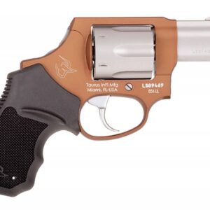 Taurus 2856029ULCH12 856 Ultra-Lite 38 Spl + P 6 Round 2" Matte Stainless/Bronze Aluminum, Black Rubber Grip
