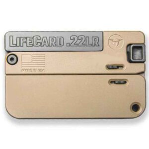 Trailblazer Firearms LC1 Lifecard Pistol - Magpul FDE | .22 LR | 2.5" Barrel | Single Shot | All Aluminum