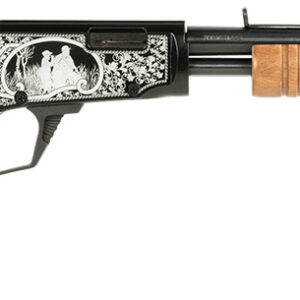 Rossi RP22181WDEN16 Gallery  Full Size 22 LR 15+1, 18" Polished Black Steel Barrel Polished Black w/Father And Son Hunting Scene Engraving Steel Receiver, Hardwood Fixed Stock, Right Hand