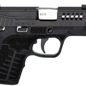 SAVAGE STANCE MC9MS HGA 9MM 3.2IN BBL BLACK 1-7R & 1-8RD MAG AMBI MANUAL SAFETY TRUGLO NS